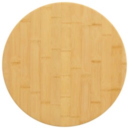 Tischplatte Ø40x4 cm Bambus