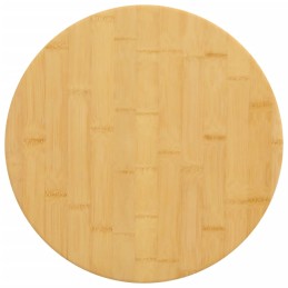 Tischplatte Ø50x4 cm Bambus