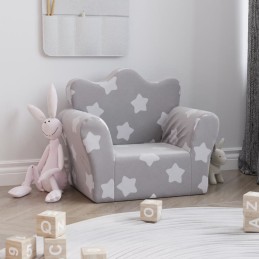 Kindersofa Hellgrau mit...