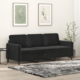3-Sitzer-Sofa Schwarz 180...