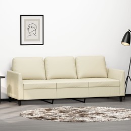 3-Sitzer-Sofa Creme 180 cm...