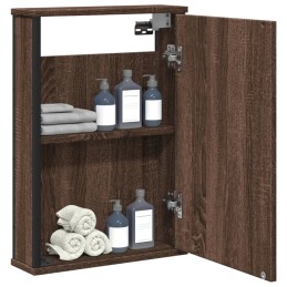 Bad-Spiegelschrank Braun...