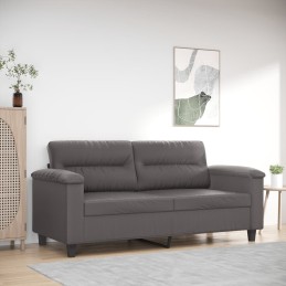 2-Sitzer-Sofa Grau 140 cm...