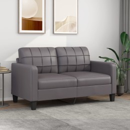 2-Sitzer-Sofa Grau 140 cm...