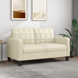2-Sitzer-Sofa Creme 140 cm...