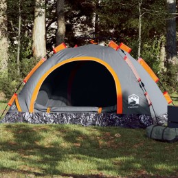 Campingzelt 4 Personen Grau...