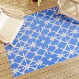 Outdoor-Teppich Blau und...