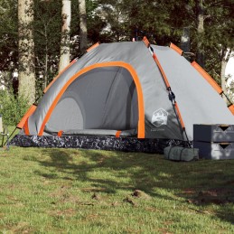 Campingzelt 5 Personen Grau...