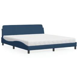 Bett mit Matratze Blau...