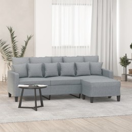 3-Sitzer-Sofa mit Hocker...