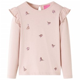 Kinder-Langarmshirt Rosa 92