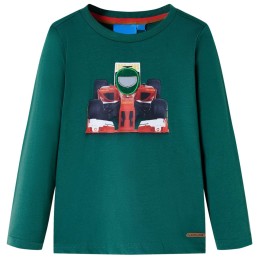 Kinder-Langarmshirt Grün 128