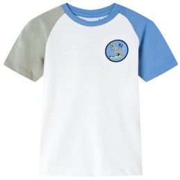 Kinder-T-Shirt Ecru 128