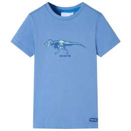 Kinder-T-Shirt Mittelblau 92