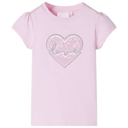 Kinder-T-Shirt Hellrosa 128