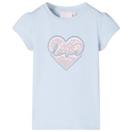 Kinder-T-Shirt Hellblau 140