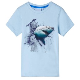 Kinder-T-Shirt Hellblau 140