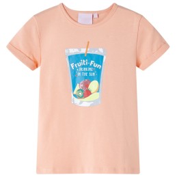 Kinder-T-Shirt Hellorange 116