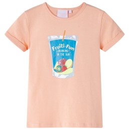 Kinder-T-Shirt Hellorange 92