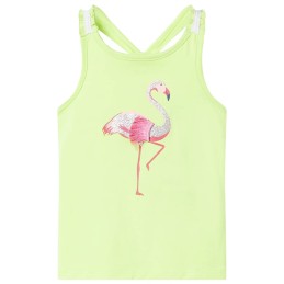 Kinder-Tanktop Neongelb 104