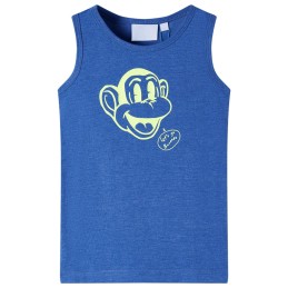 Kinder-Tanktop Blau Melange...