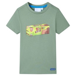 Kinder-Kurzarmshirt Khaki 92