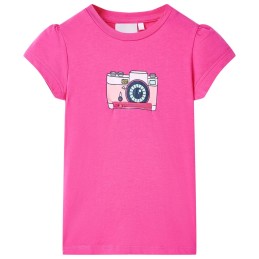 Kinder-T-Shirt Dunkelrosa 116