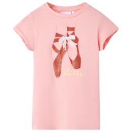 Kinder-T-Shirt Rosa 128