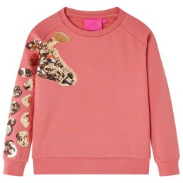 Kinder-Sweatshirt Altrosa 140