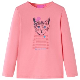 Kinder-Langarmshirt Rosa 140