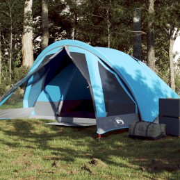 Campingzelt 4 Personen Blau...