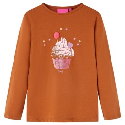 Kinder-Langarmshirt Cognac 92