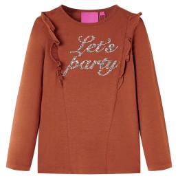 Kinder-Langarmshirt Cognac 104