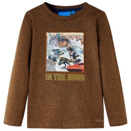 Kinder-Langarmshirt Cognac...