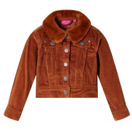 Kinderjacke Cord Cognac 140