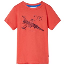 Kinder-T-Shirt Hellrot 128