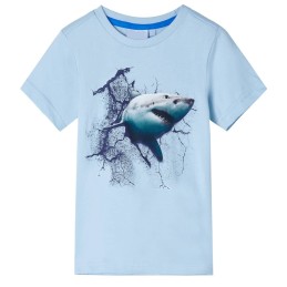 Kinder-T-Shirt Hellblau 128