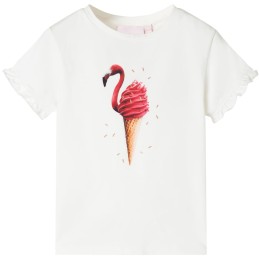 Kinder-T-Shirt Ecru 116