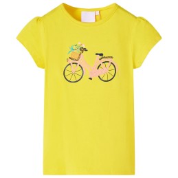 Kinder-T-Shirt Gelb 116