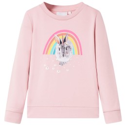 Kinder-Sweatshirt Hellrosa 128