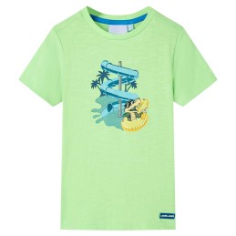 Kinder-T-Shirt Neongrün 116