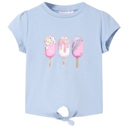 Kinder-T-Shirt Blau 116