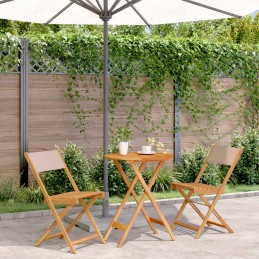 3-tlg. Bistro-Set Taupe...