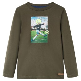 Kinder-Langarmshirt Khaki 92