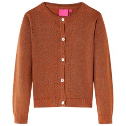 Kinder-Strickjacke Cognac 116