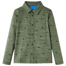 Kinderhemd Khaki Melange 104