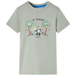 Kinder-T-Shirt Helles Khaki 92