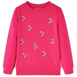 Kinder-Sweatshirt Knallrosa...