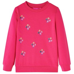 Kinder-Sweatshirt Knallrosa...