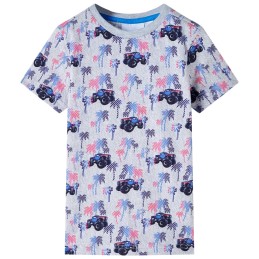 Kinder-T-Shirt Grau Melange...